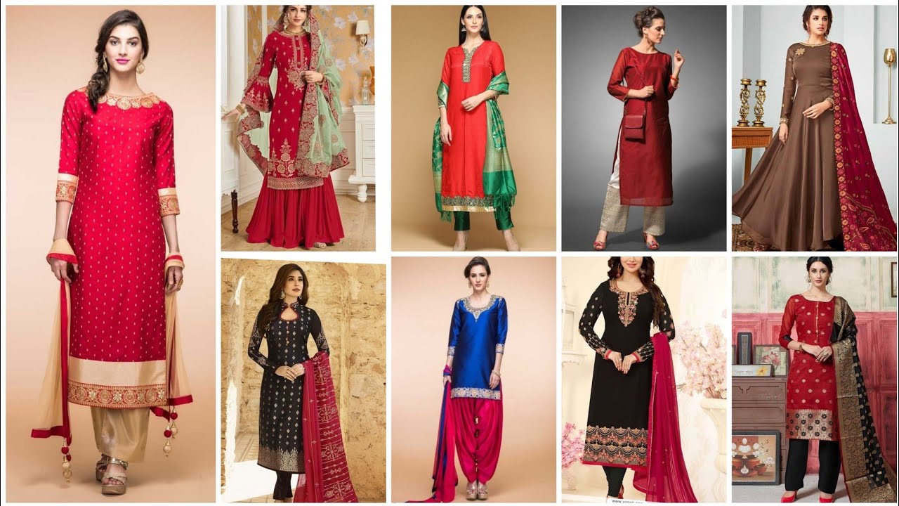 Stunning Red Suit Set with Exquisite Military Handwork Dupatta